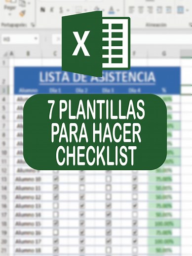7 PLANTILLAS PARA CREAR CHECKLIST O LISTAS DE VERIFICACION EN EXCEL #EXCEL