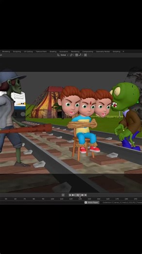 Amresh Ji on Instagram: "Zombie and Chintu chinki"