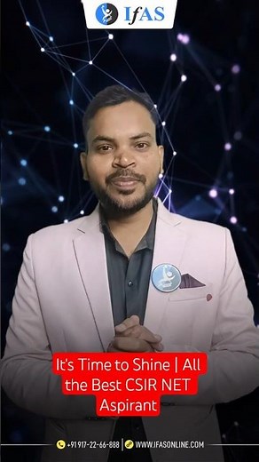 It's Time to Shine | All the Best CSIR NET Aspirant