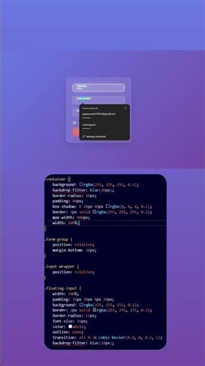 how to build a floating label using html css and javascript #coding #javascript #css