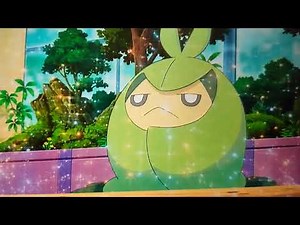 Ash's Sewaddle Evolves into Swadloon