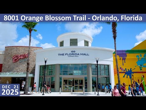 Shopping at The Florida Mall in Orlando Florida at 8001 Orange Blossom Trail - Christmas 2025