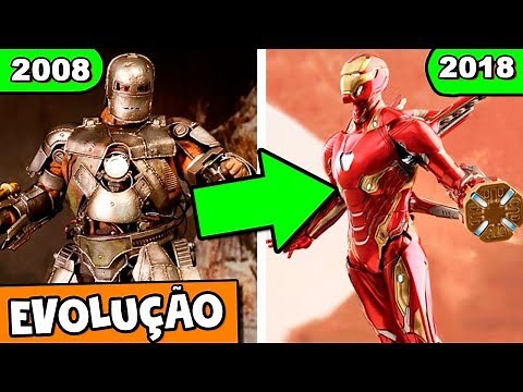 A INCRÍVEL EVOLUCÃO DO HOMEM DE FERRO 2008 - 2018