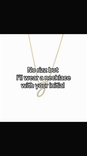 #j #initial #necklace #fyp #xyzbca | no rizz but initial necklace