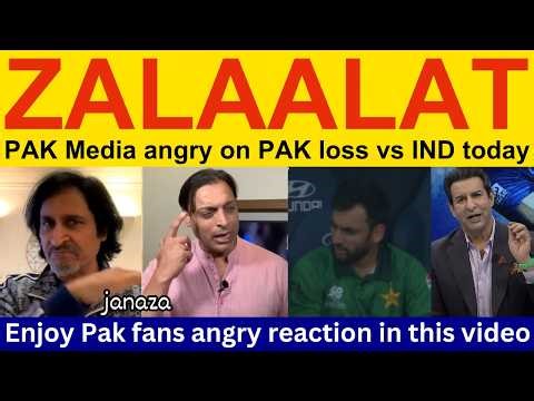 😡 Pakistani fans Angry reaction after lose vs India | PAK vs IND T20 World Cup Highlights| PAK Media