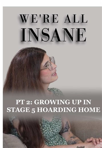 Summer explains what it was like growing up in a stage 5 hoarder home. Hear the full episode of We’re All Insane on YouTube, Spotify, and Apple Podcasts #hoarder #hoarding #podcastshow #abuserecovery #podcastclip