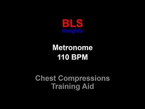 Metronome 110 BPM - For CPR Training - Chest Compression Rate - 1 Hour #listenable #BLS #CPR