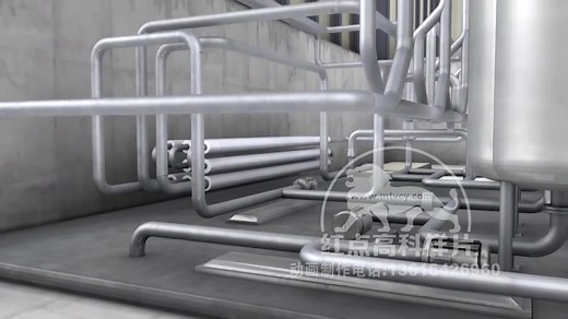 工厂生产流水线三维动画演示 流程演示动画制作