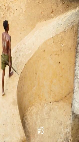 Discover the incredible process of building a house using only dirt and sticks, showcasing the art and skill behind constructing an amazing mud house