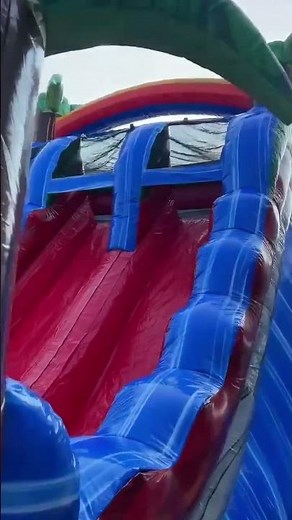 New 18ft Tropical Rainbow Double Waterslide