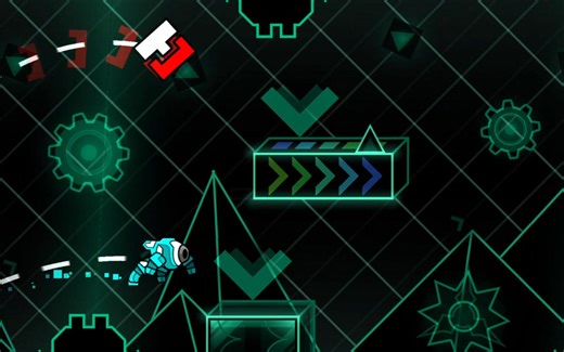 几何冲刺 这关的不对称dual部分好玩有趣 Sound Energy By JustJrockGMD