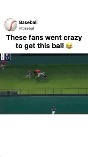 Crazy Fans 😂 #baseball