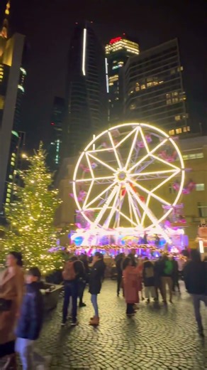 Beautiful Christmas Market, Frankfurt❤️🧑🏻‍🎄🤩🥳🎄#winterspecial #festiveseason #germanytourism