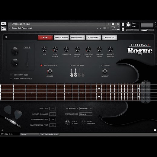Shreddage 3 Rogue (VST, AU, AAX) Virtual Guitar Instrument for Kontakt
