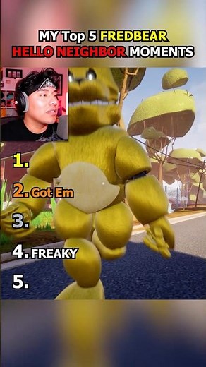 My Top 5 FAST FREDBEAR Moments...