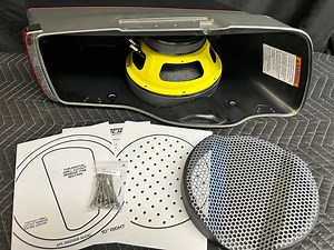 10" Mid-mount Motorcycle Harley Saddlebag Speaker Mounting Ring Adapters W/grills 2014-2023 SPL Bagger Audio - Etsy