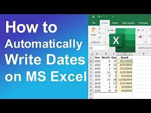 How To Automatically Write Dates on MS Excel 2023