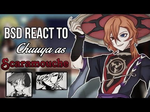 BSD react to Chuuya as Scaramouche | rus | eng | 1/? | 2x | AU | Bungou Stray Dogs | genshin impact