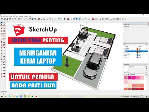 HOW TO USE LAYERS/TAGS AND IMPORTANT FUNCTIONS IN SKETCHUP FOR BEGINNERS A MUST SEE