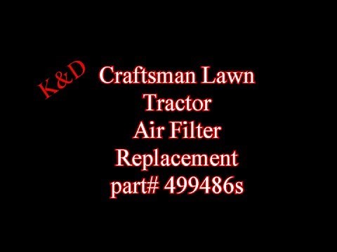 Craftsman Lawn Tractor Air Filter Replacement