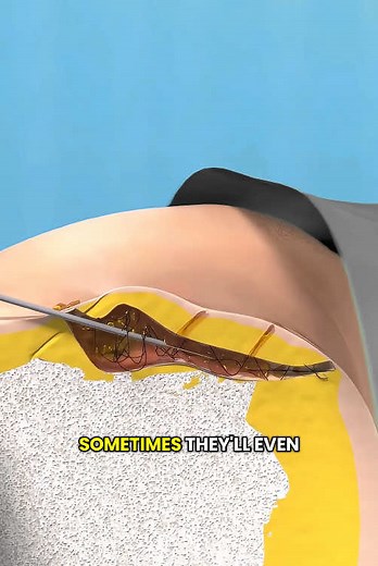 Pilonidal Cyst Treatment (3D Animation) #pilonidalcyst #cyst #treatment #technique #hair #pilonidalcystsurgery #pilonidalsurgery #pilonidalsinus #pilonidalsinus