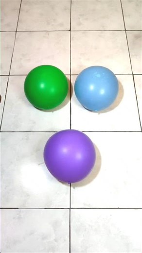 Popping three colorful balloons is very funny and satisfying (32) #asmrsounds #funny #poppingballoon
