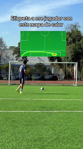 Etiqueta a ese jugador con este mapa de calor - fútbol mapa de calor