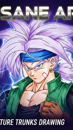 Trunks Drawing Zero to Hero!😱 ✍️🔥 #shorts #dragonball #futuretrunks #trunks #dbz #anime