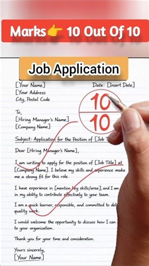 Job Application Letter | How to Write a Perfect Job Application