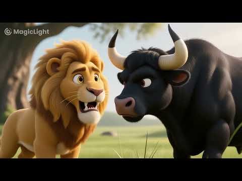 “Unity is Strength | The lion 🦁 and the Bulls 🐂🐂🐂🐂| Moral Story for Kids”