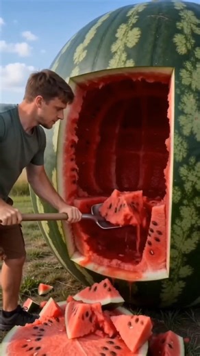 Turning a Giant Watemelon Into a Tiny House #challenge