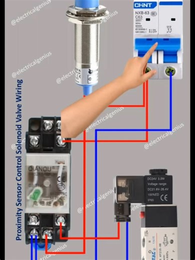 Proximity Sensor Control for Solenoid Valve Wiring