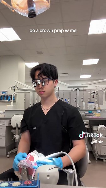 come do a crown prep w me