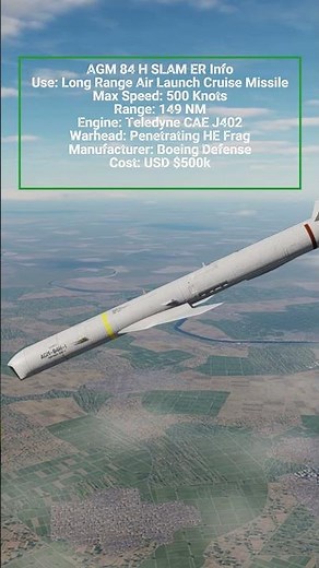 AGM 84 H SLAM ER Info |DCS World #dcs #dcsworld #dcsinfo #shorts