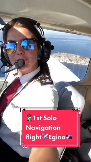 1st Solo Navigation Flight for Pilot Training