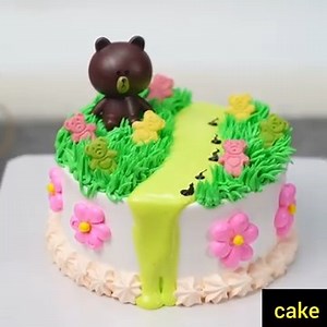 36K views · 371 reactions | beautiful teddy garden cake. | Cake Videos | Facebook