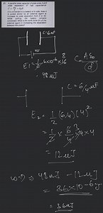 A parallel plate capacitor of plate area A and plate separation... | Filo