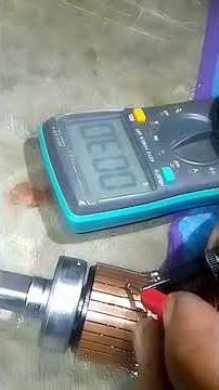 test the wire connection on the commutator