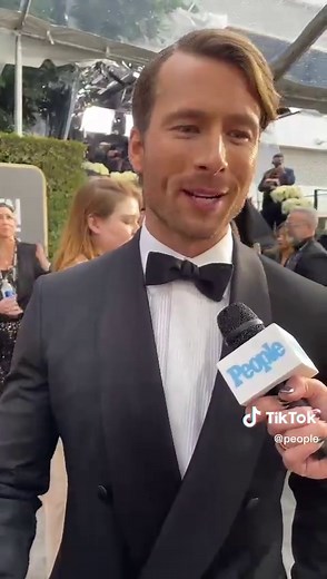 #GlenPowell says #TomCruise embodies how fun it is to play pretend🤘#TopGun #TopGunMaverick #GoldenGlobes #Movies #Awards #Celebs