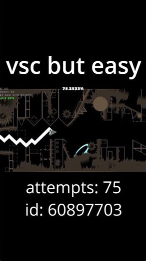 vsc but easy #geometrydash #viral #gd #gaming #clips #wave #extremedemon