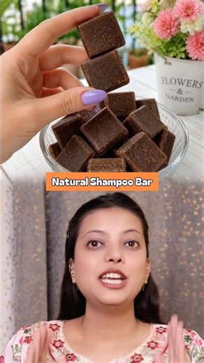 Hairfall Stop + Fast Hair Growth Shampoo Bar 🌿 | DIY Herbal Shampoo Bar for Grey Hair #shorts