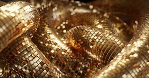 Abstract Cube twist gold glitter luxury background