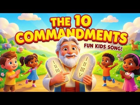 The Ten Commandments Song for Kids | Fun 3D Bible Story & Sing-Along