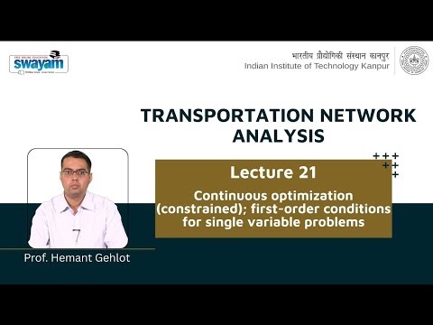 Lecture 21: Continuous optimization (constrained)first-order conditions for single variable problems