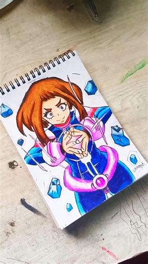 Day five 🔥 draw of uravity❤️ #drawing #art #anime #myheroacademia