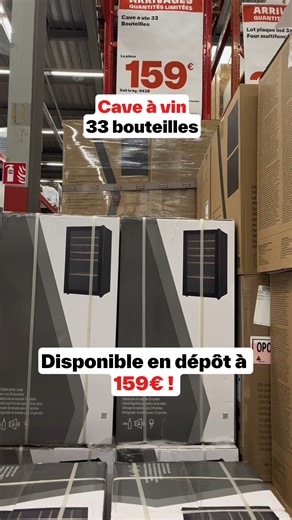 60K views · 196 reactions |  Envie d’un espace dédié à vos bouteilles ? ✨ Découvrez notre nouvel arrivage : la cave à vin 33 bouteilles. Design, pratique et idéale pour les amateurs de vin. | Brico Dépôt | Facebook