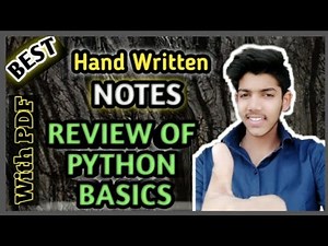 Review of python basics best notes|| Class 12th boards || Computer Science With Python