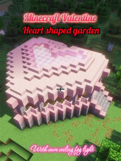In Minecraft, from inside the lava cave… villagers can see a foggy glass heart in the ceiling 💖. Step outside, fly over the cliff… and you discover a heart-shaped Valentine candy box garden, a secret village of love built in the middle of hell. 🍫🌸🔥 Love sometimes grows in the weirdest places — even in a harsh cave full of lava 🔥 Two builds. One secret. One heart ❤️‍🔥. #minecraft #minecraftbuilding #minecraftcreative #thecreativechunk #valentine