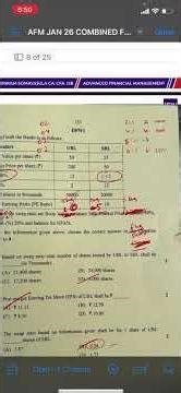 AFM Jan 26 | MCQ Solutions + Full Paper Review | CA Final AFM