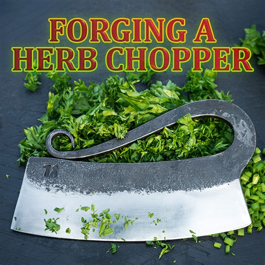 436K views · 10K reactions | Prepare Your Fresh Herbs With This!  *Forging a Herb Chopper* | Torbjörn Åhman Blacksmith | Facebook